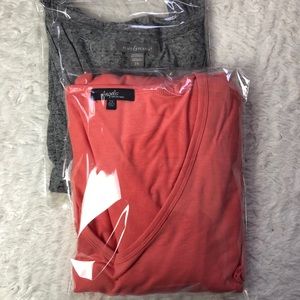 Bundle 2X Long and Sleeveless top